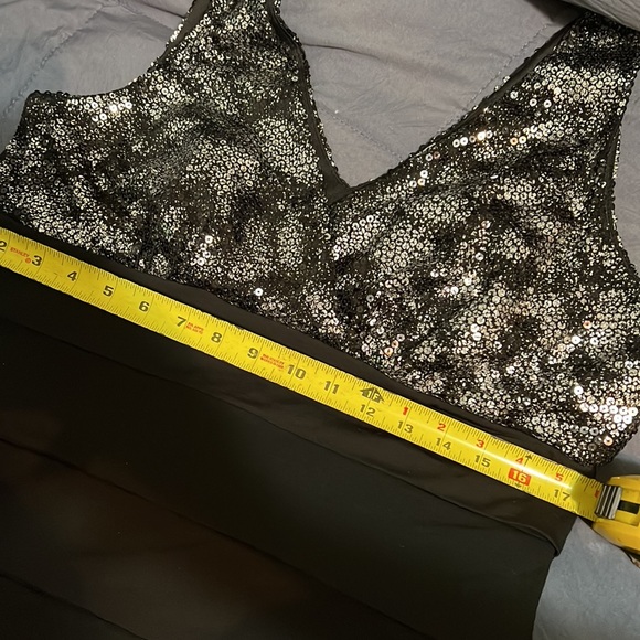 Women’s Studio Y Dress Sequin Black/Silver XL - Picture 7 of 7